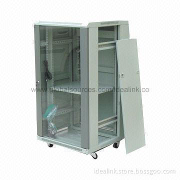Network Cabinet with 1.5mm Front/Bottom Beams, Made of Cold-rolled Steel